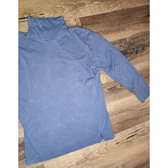 Vintage 80s Eddie Bauer Striped Cotton Turtleneck Shirt – Made in Singapore Sz L - Picture 10 of 15